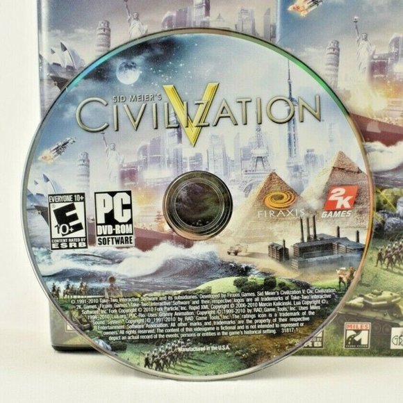 2K Games - Sid Meiers Civilization V (PC DVD-Rom, 2010) - Picture 2 of 5